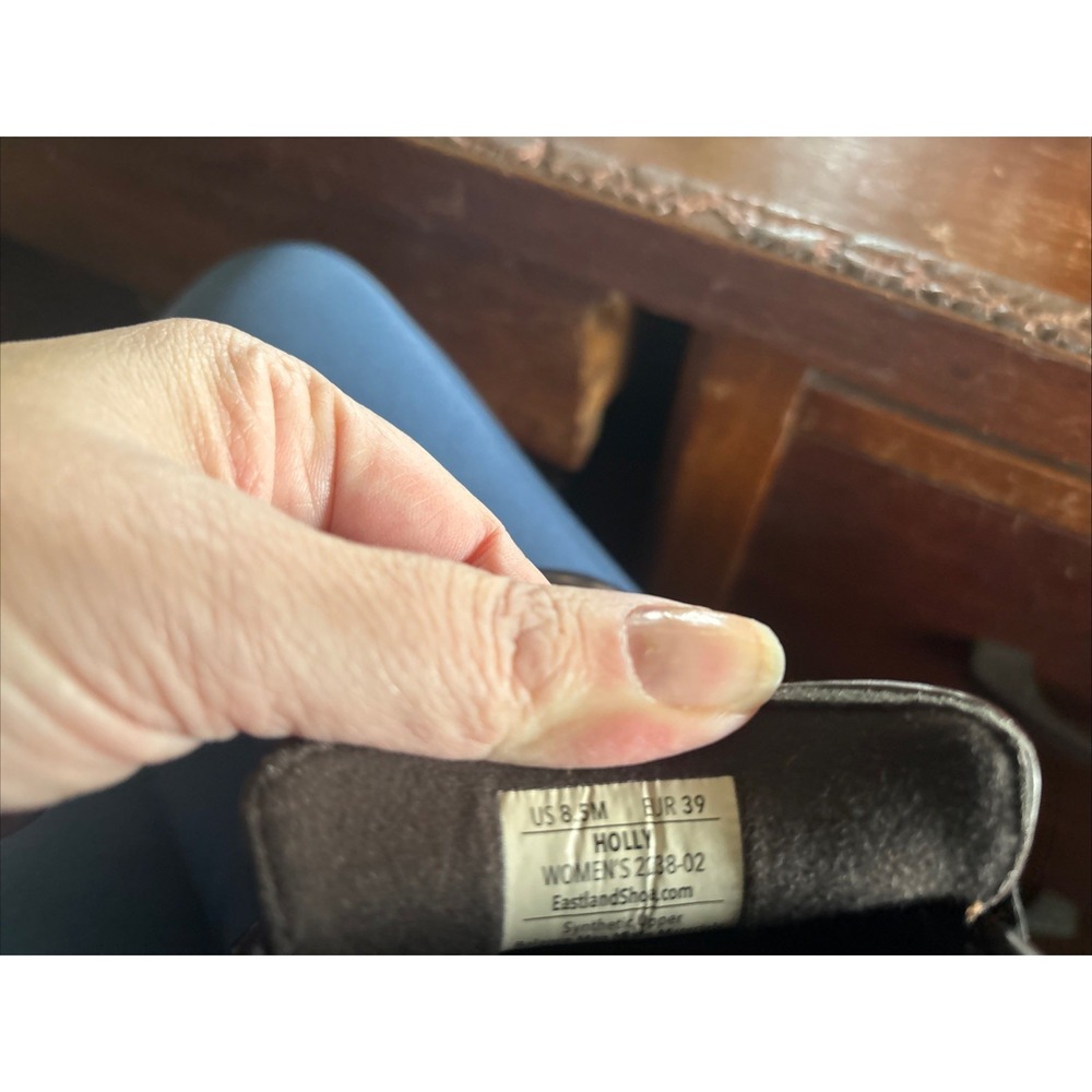 Eastland Holly Penny Loafer Brown Platform Block Heel Size 8.5 - Picture 7 of 7